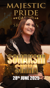Sonakshi Sinha at Majestic Pride Casino Sri Lanka